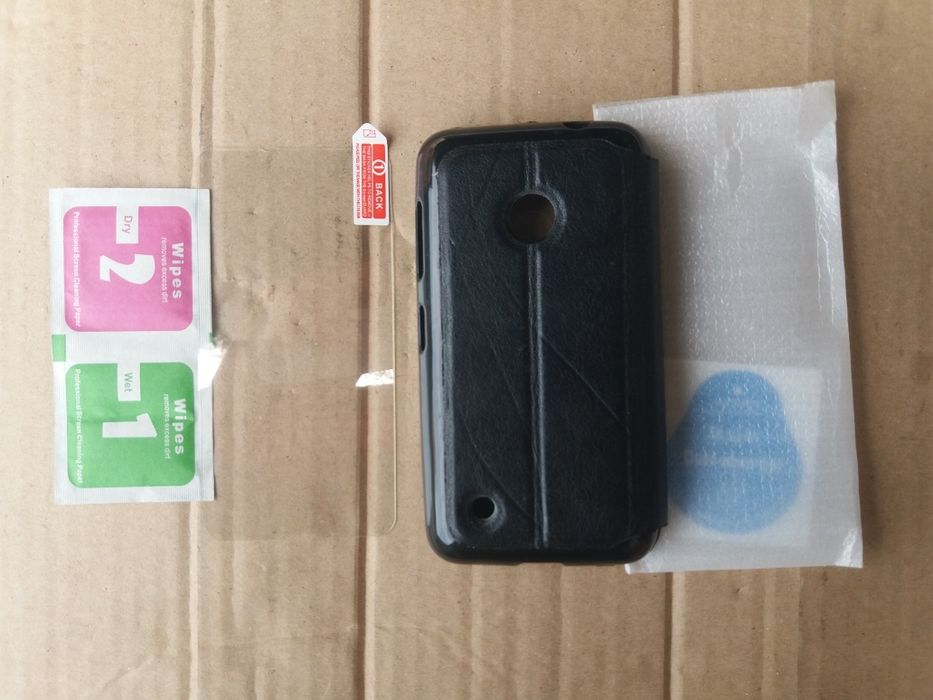 Husa si folie protectie ecran Nokia Lumia 530