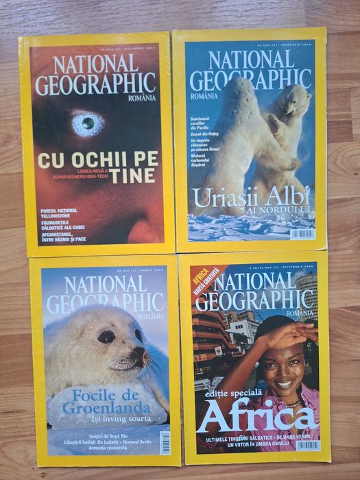 Lot 22 Reviste National Geographic România – Colecție Rară 2003–2007, Primele Ediții