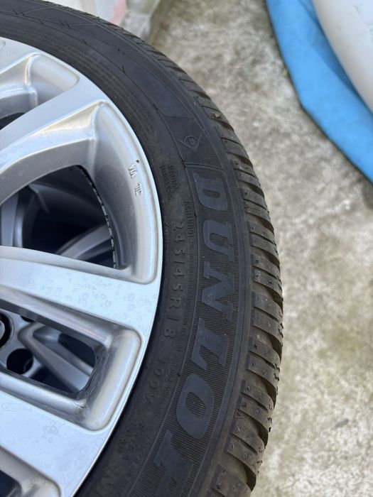 Jante bmw seria 5,3,1 245 45 r18 cu anvelope dunlop run flat