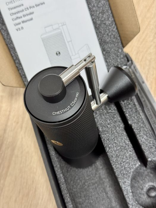 NOU Rasnita manuala cafea Timemore C5ESP PRO Chestnut -espresso