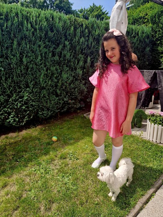 Rochie jacard 7-8 ani hM