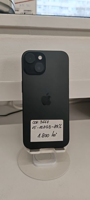 iPhone 15 128gb 89% cod 3664