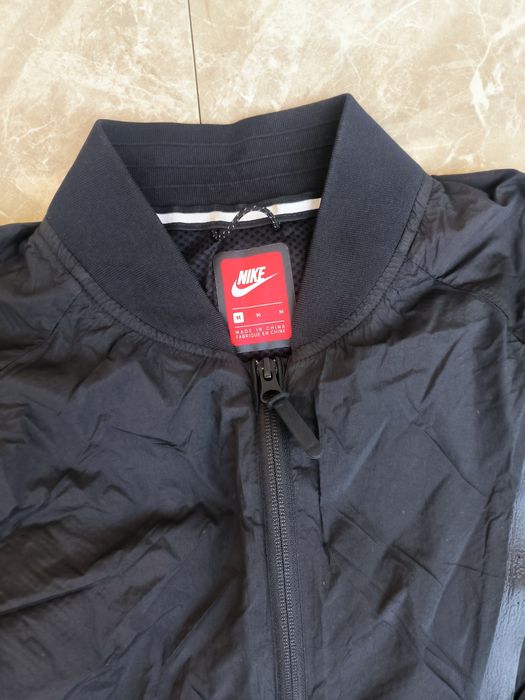 Mens Mens Nike Tech Pack Hypermesh Varsity Jacket Black Size Large 832