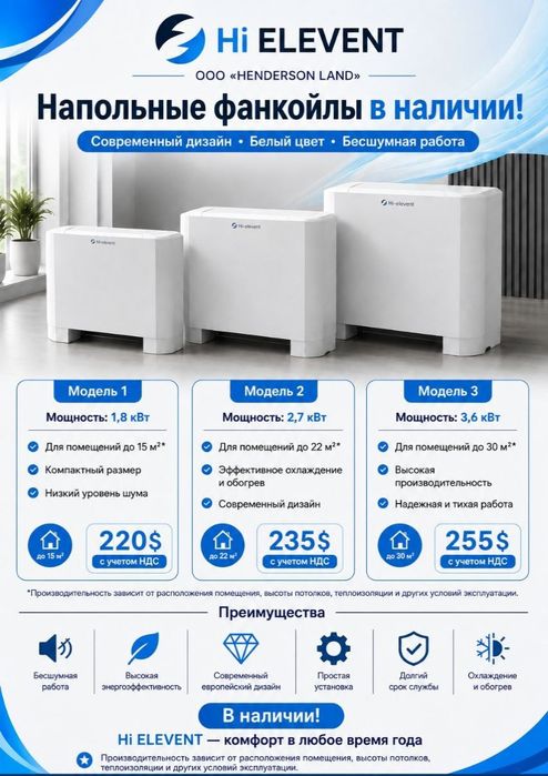 Фанкойл наполные
