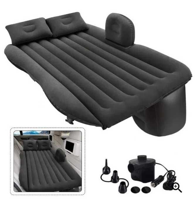 Saltea Auto gonflabila 80x45x135cm cu perne si pompa 12v inclusa