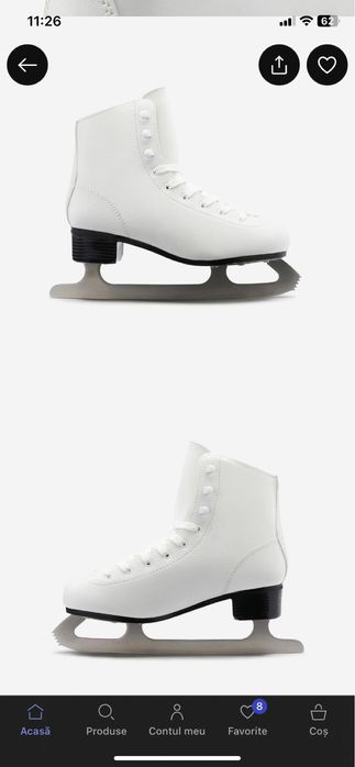 Patine gheata A100 Alb Dama marimea 39(Noi)