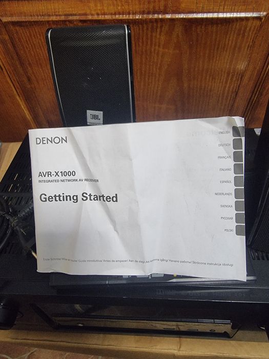 Receiver, amplificator Denon AVR-X1000, cu telecomanda