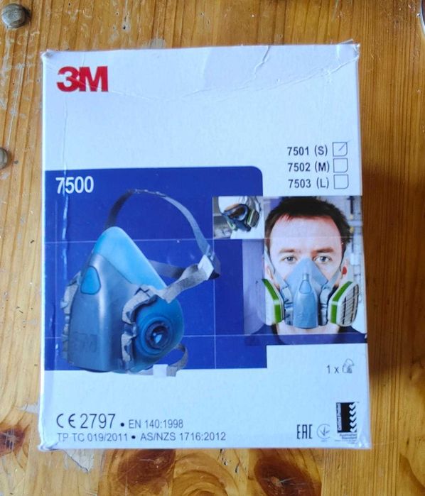Semimască de protecție 3M seria 7500 (7501) cu supapă Cool Flow, vârf de gamă, mască de protecție respiratorie