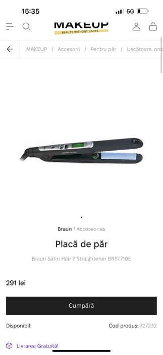 Placa Braun Satin hair 7 IonTech technology