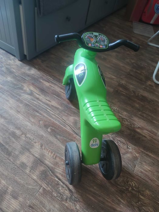 Tricicleta copii cu trei roti fara pedale Dohany EDU Bike Verde