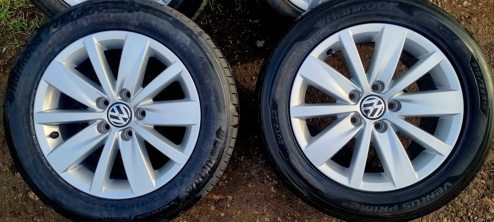 jante originale vw passat, vw sharan, vw touran, vw golf cu anvelope 215/55/16