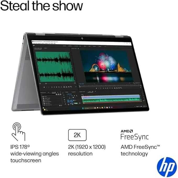 HP OmniBook X Flip 2-в-1 R5 220 APU 16.0" 2K IPS TS DDR5 16GB SSD 512G