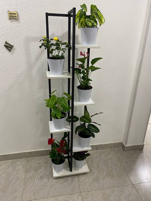Цветы Подставка  полка стеллаж для горшков с цветами