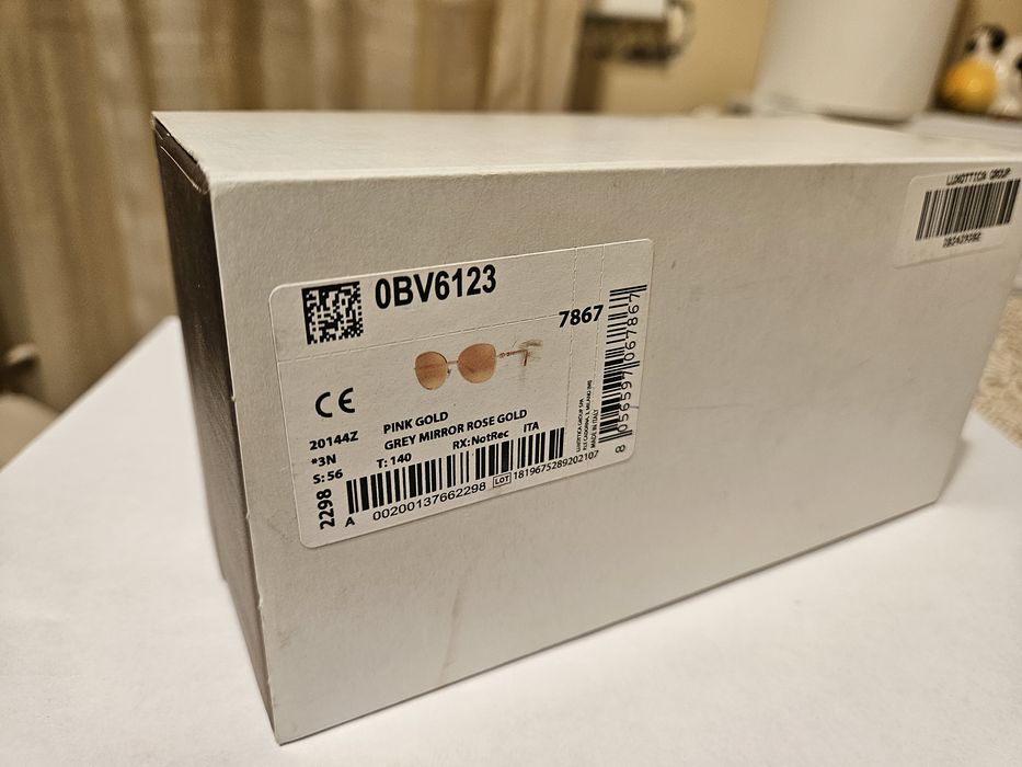 Ochelari de soare Bulgari pink gold noi