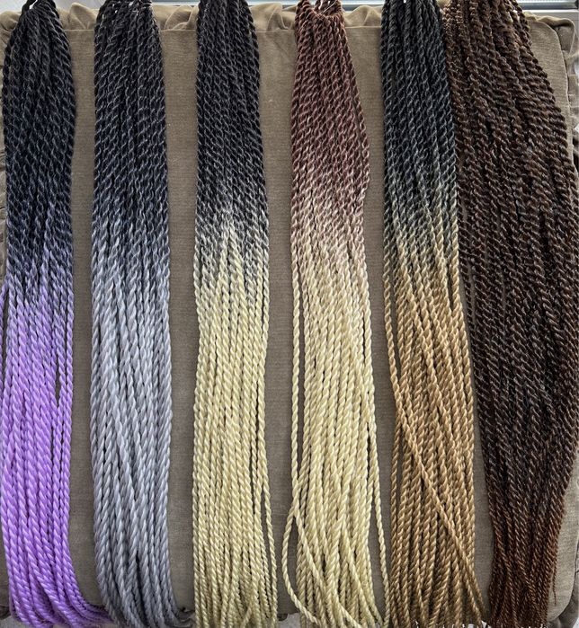 Канекалон, Синтетична, Изкуствена коса, Африкански, Сенегалски плитки