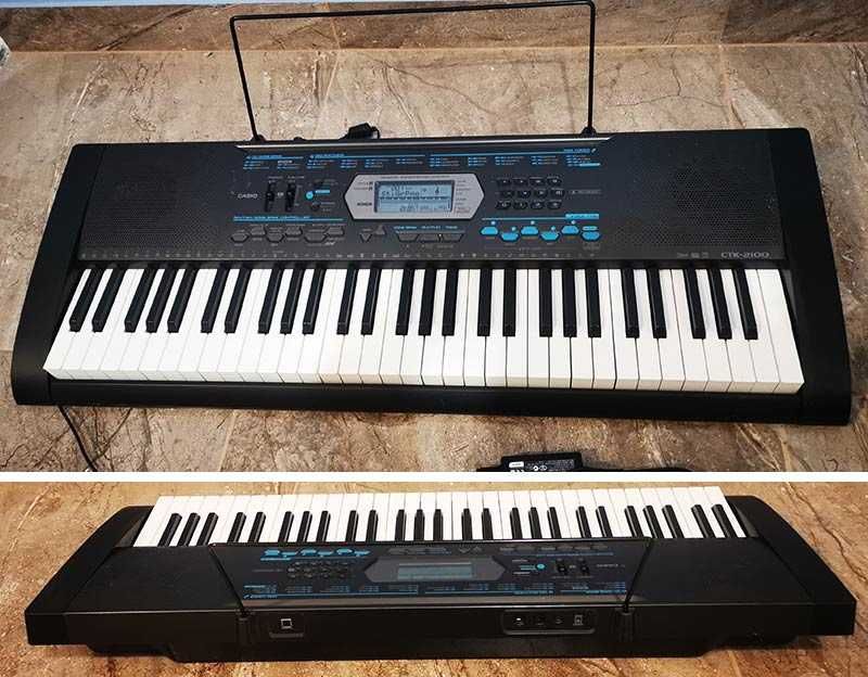 компютърна миди клавиатура CASIO CTK-2100 синтезатор 5 октави и USB