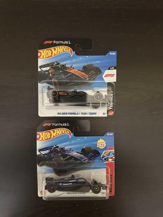 Hot Wheels McLaren Formula 1 / Williams Racing /  5 Pack