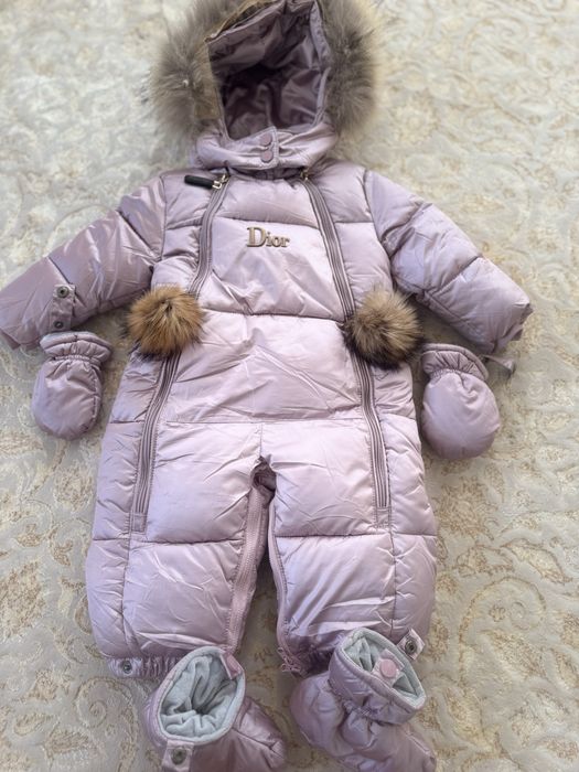 Зимний комбензон на девочку, 74 размер