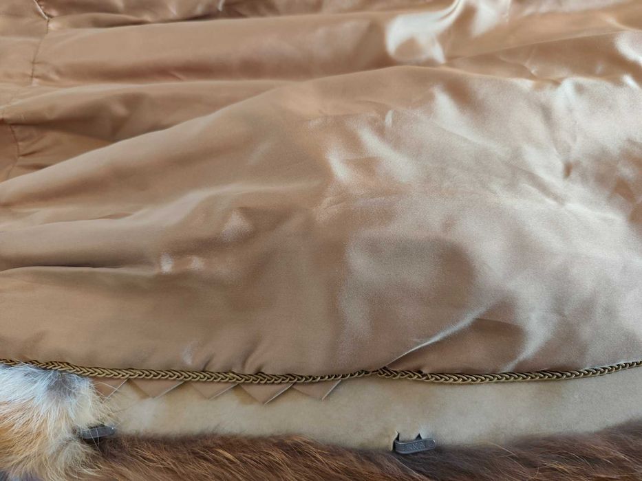 Кожено палто лисица