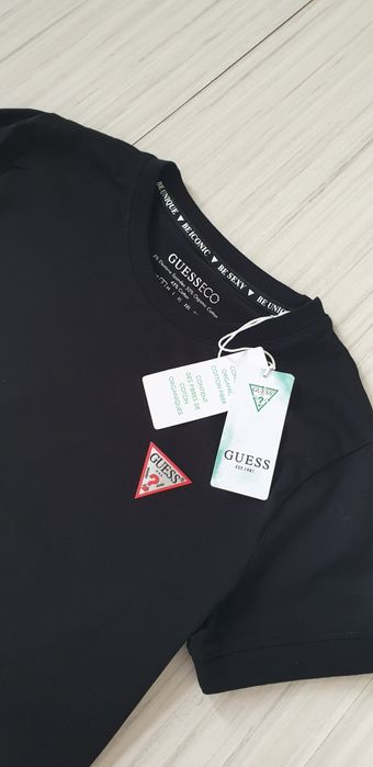 Guess Stretch Cotton Womens Size S НОВО! ОРИГИНАЛ! Дамска Тениска!