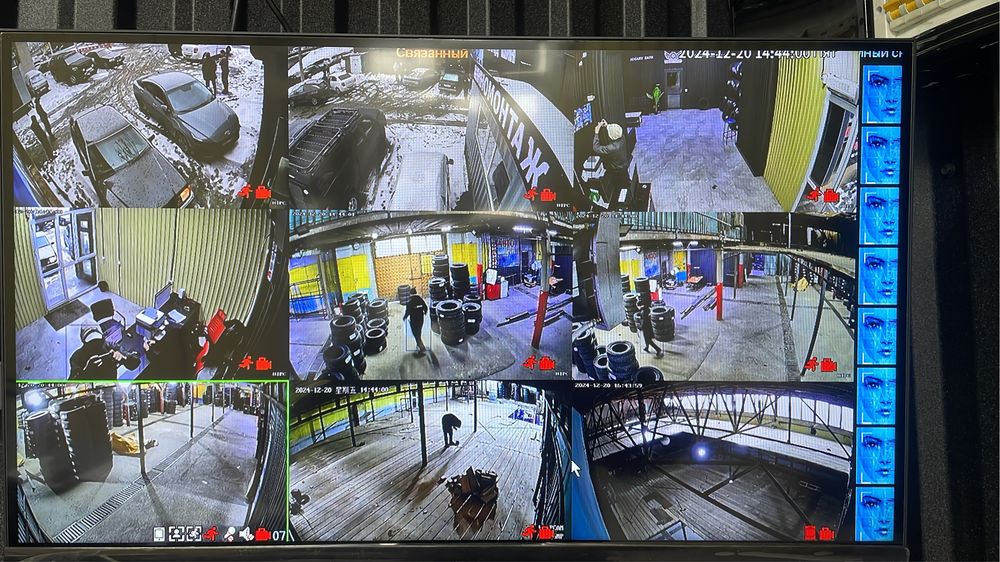 Установка видеонаблюдения