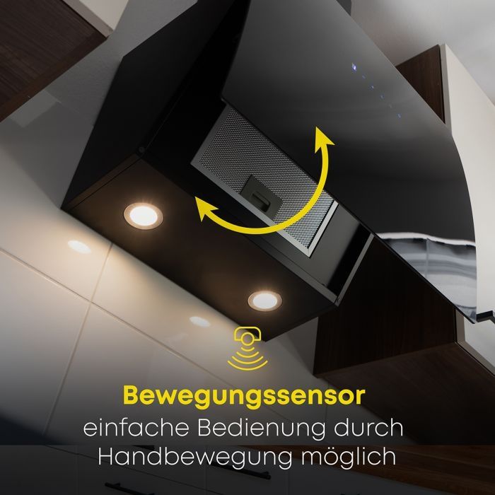 Нов диагонален аспиратор за комин Bomann DU 7605 G Черен