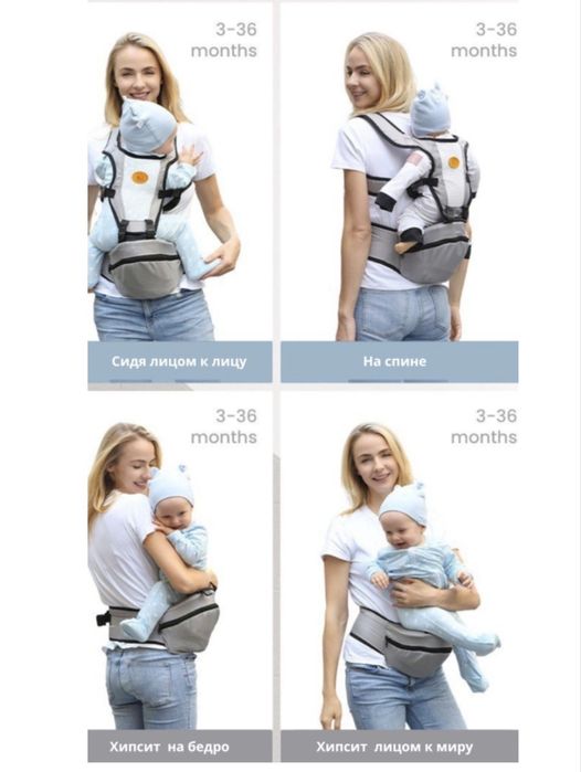 Эргорюкзак кенгуру для детей от 3 до 36 мес