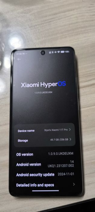 Xiaomi 11t Pro 8GB + 4 256Gb Rom