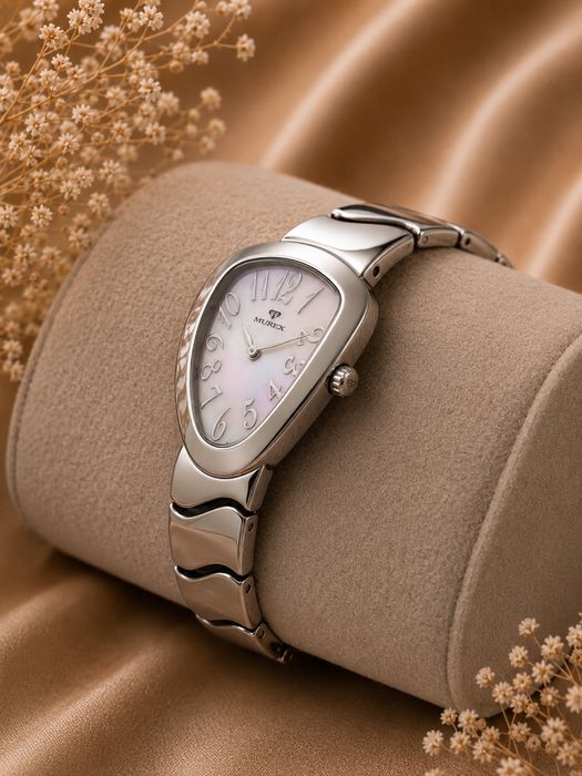 Ceas damă Murex Swiss Made nou, sidef, cutie + garanție internațională 2y
