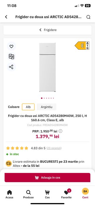Frigider arctic ca nou