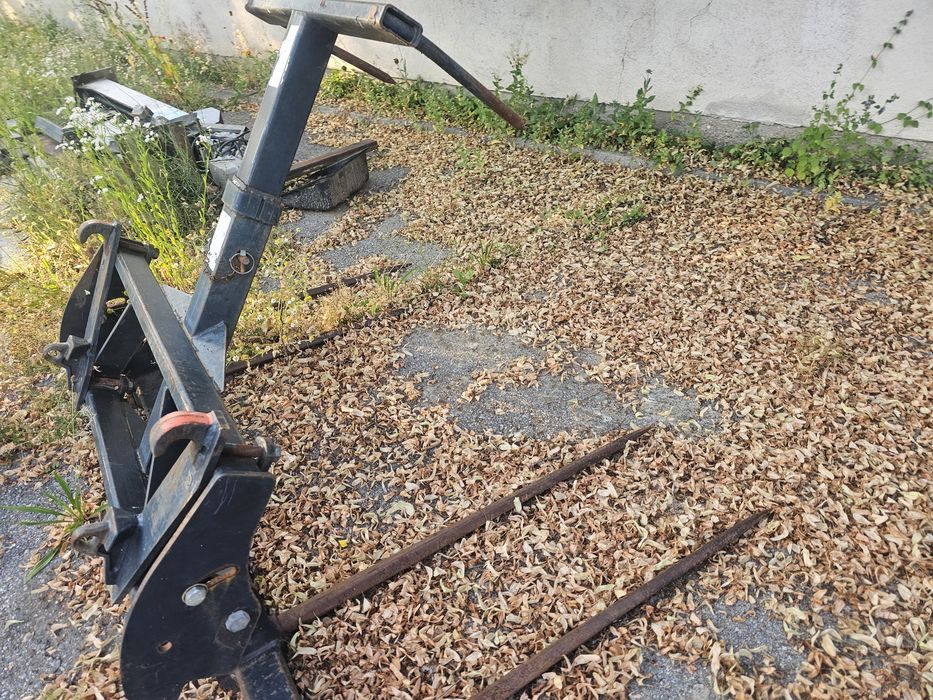 Вилици шишова за слама за челен товарач