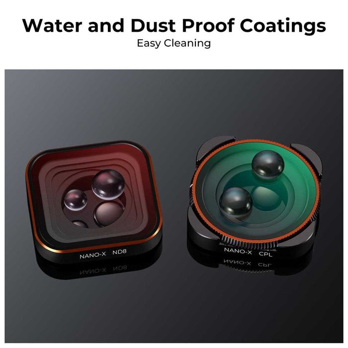 UV CPL ND Водоустойчиви филтри K&F Concept за GoPro Hero 9 10 11 12