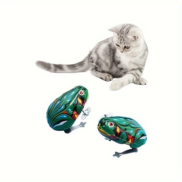 Интерактивна котешка играчка "Жаба"