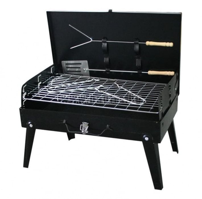 Преносима сгъваема градинска скара, 44x27x37 см, за къмпинг