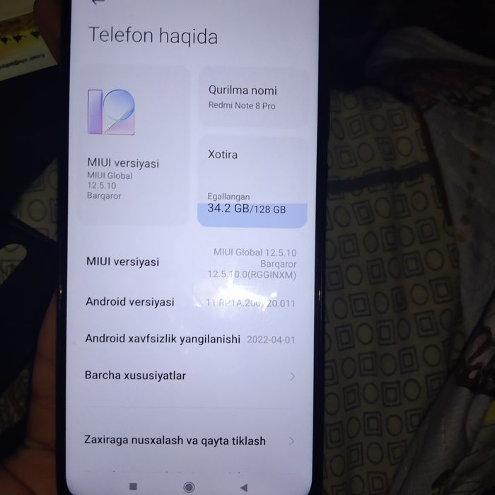 Redmi not 8 pro 6/ 128