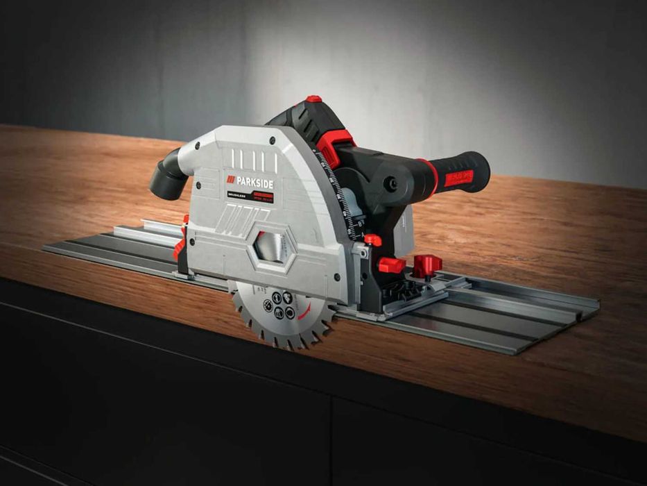 Акумулаторен Циркуляр Parkside Perfomance с Линеал 20V Безчетков