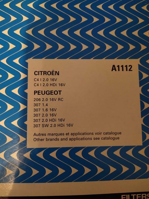 Въздушен филтър purflux