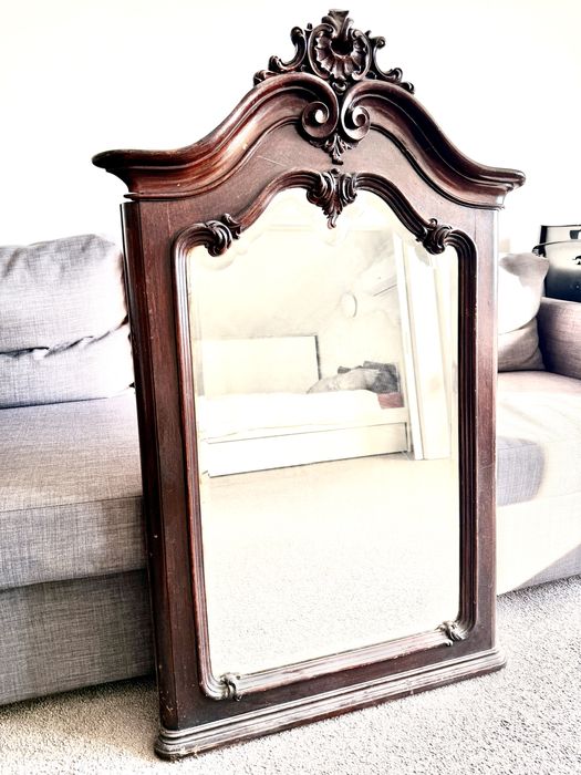 Oglinda, rama lemn masiv, vintage