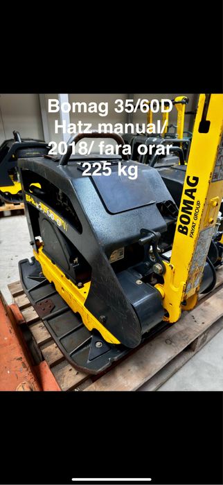 Talpa / placa compactoare Bomag 35/60 D / 2018 / 225 kg / Hatz