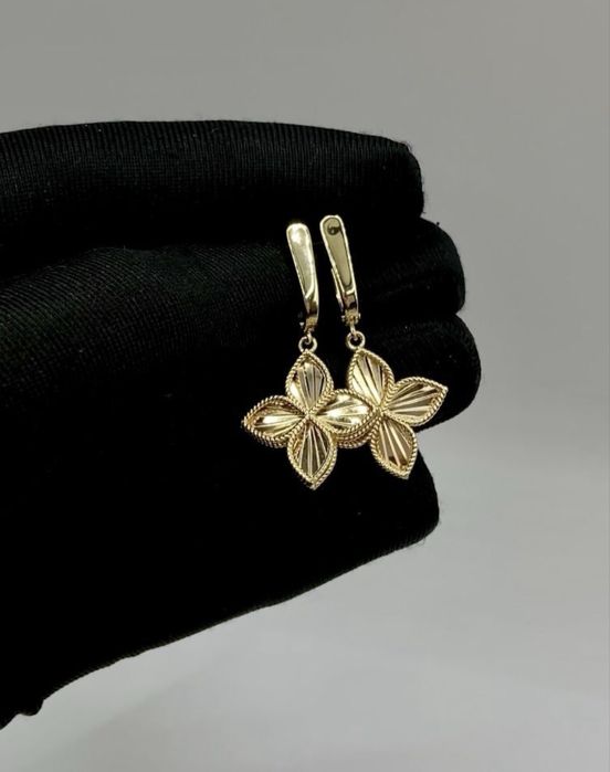 Золотые серьги 585 | Желтое золото | 4,56 гр