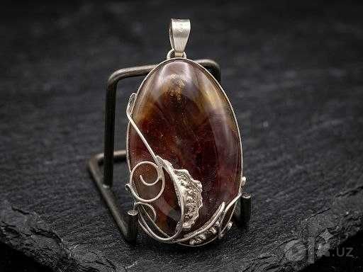 Серебряный кулон с очень редким камнем МЕЛОДИТ