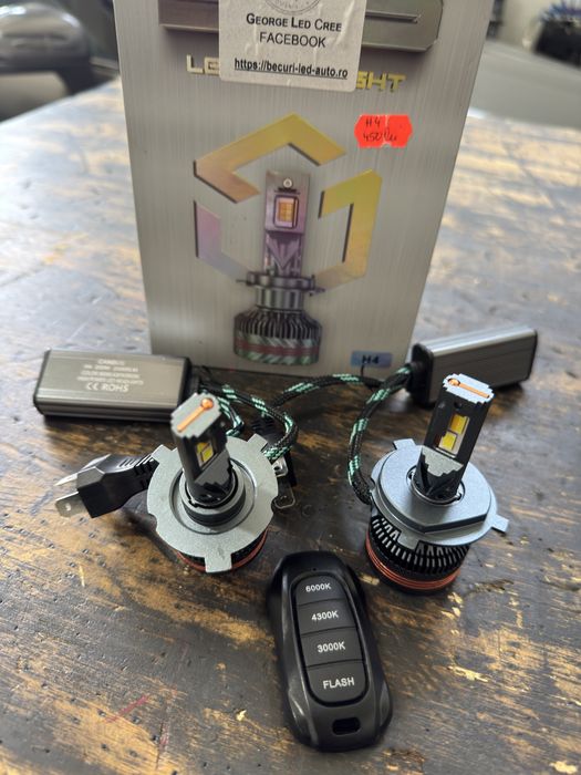 Set bec’uri h4 led