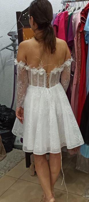 Rochie cununie civilă și sandale