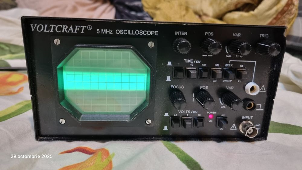 Sursă tensiune laborator 0-30v/0-3A/osciloscop Volltcraft