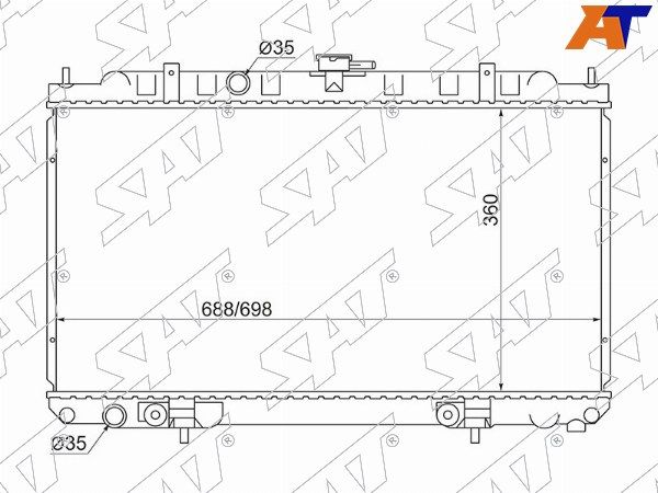 Радиатор  Nissan Almera