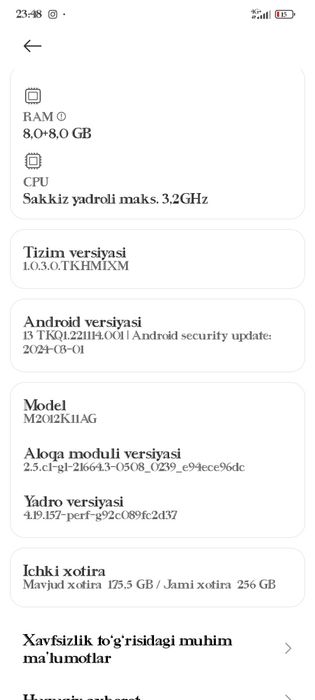 Poco f3 5G  kafolati bn