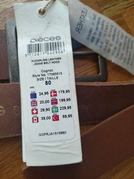 Curea piele naturala