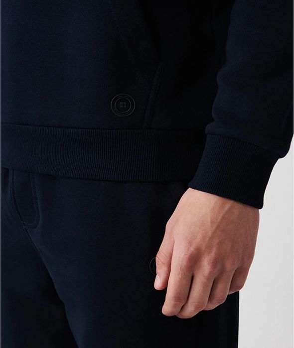 Мужская толстовка унисекс AVVA темно-синего цвета