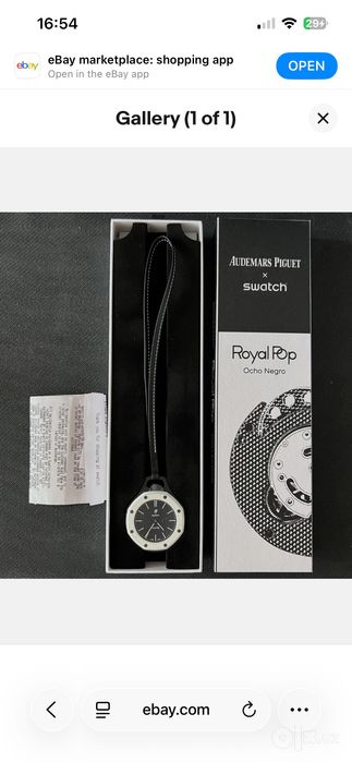 Ap x Swatch BLACK RoyalPop Оригинал