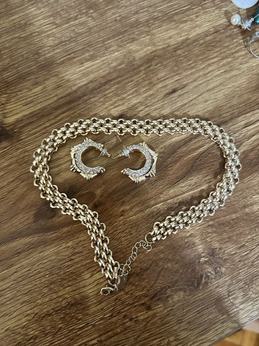 Оригинално колие и обици BSB в златно и сребърно